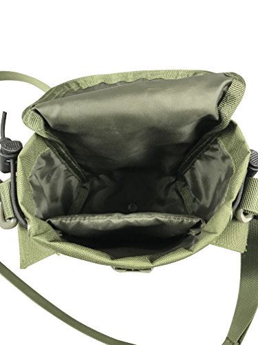 Jolmo Lander 1.2 Qt. Molle Canteen Cover Military Molle Canteen Pouch With Shoulder Strap Coyote Brown/Olive Drab (Olive Drab) #TOP4