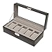 WOLF 99506 Heritage 5 Piece Watch Box, Black