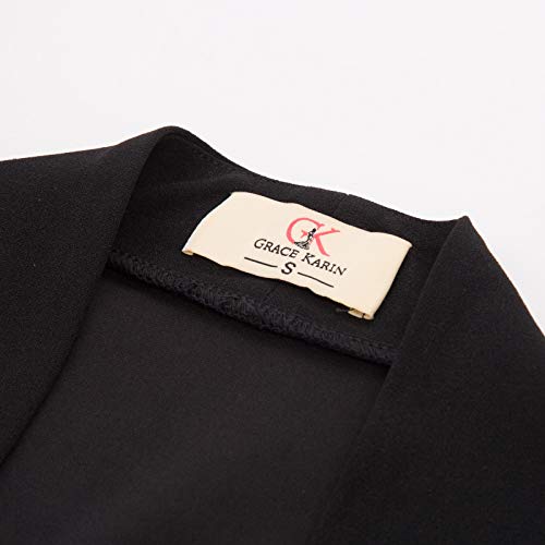 GRACE KARIN Donna Scialle Tinta Unita Maniche