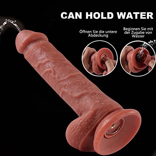 TDLPlus Realistischer Dildo Vibrator mit Squirting Wassersprüh funktion und 7 Vibrationsmodi, Silikon Analdildo mit Fernbedienung und Sperma Spritzfunktion,Sexspielzeug für Frauen Männer – Bild 7
