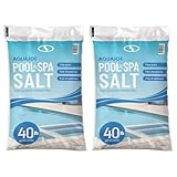 Aqua Joe 2 Pack 40 Lb Fast Dissolving Pool Spa Salt Chlorine Generators, AJ-PS40