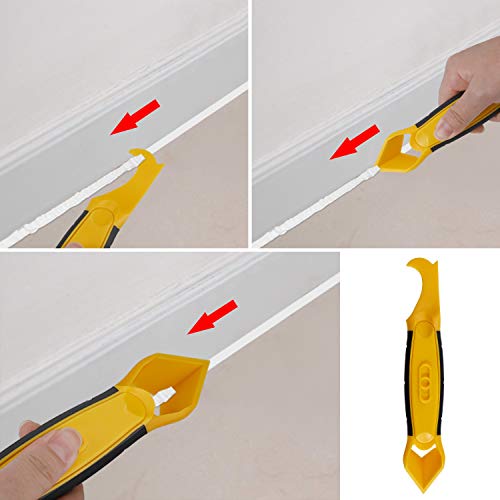 Abdichtungswerkzeuge aus Silikon, Set mit Schaber, Abdichtungsdüse, Fugenglätter aus Silikon, für Badezimmer, Küche, 8-teilig