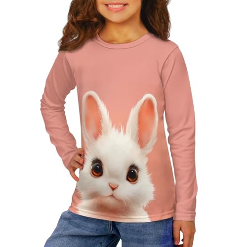 Long Sleeve Shirts for Toddler Girls Cute Tee Shirts Kawaii Clothes for 3-14 Years Old3
