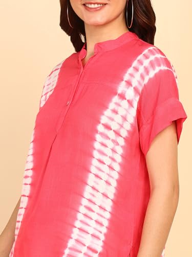 Image of Maaesa Hand Dyed Rayon Top for Women