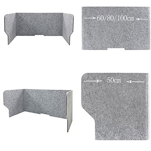 Divisor para oficina,Mampara Protectora Mesa Oficina, Material de amortiguación acústica, Panel de Privacidad de Escritorio Tablero de Partición Separador (Size : 50 * 100cm/19.7 * 37.4in)