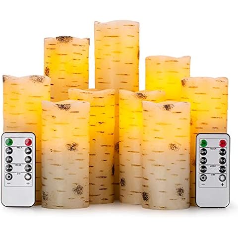 Enpornk Flameless Flickering Candles Set Cover