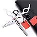 Produktbild Manualks Schwarz 6 Zoll 440C hohe härte Edelstahl Schere friseursalon Haar Stylist schneiden ausdünnung Haar Werkzeuge gewidmet (Scissors Set),White