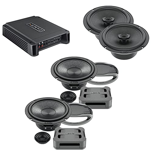 Hertz Hcp 4d 4 Channel Amplifier Hertz Ck 165 6.5 Cento Series 2-way Componen...