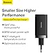 Baseus Travel Charger GaN5 Pro Fast Wall Charger, C+C+U, QC, AFC, PD 65W with Type-C to Type-C (100W) 1m, Black EU (CCGP120201)