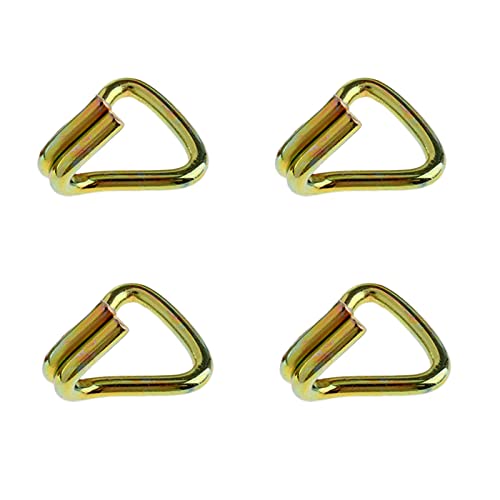 High Strength Steel Over Tire Wire Hook Heavy Duty Ratchet Hook for Tie Down Strap Webbing Car Hauler Tie Down Auto Transporter Trailer Double J - 25mm x 800kg 4PCS