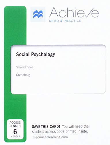 Loose-Leaf Version for Social Psychology 2e & A... 1319219462 Book Cover