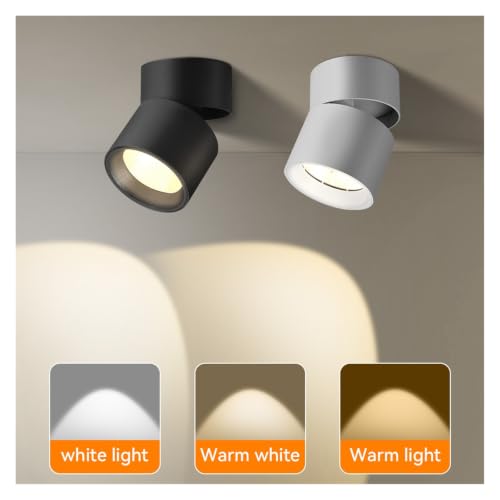 Luz descendente plegable de diseño minimalista negro para proyectos de interiorismo 3