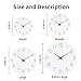 Mosewa Wall Clock Battery Operated 8 Inch White Silent Non Ticking Simple Minimalist Wooden Decorative for Kitchen Bathroom Bedroom Living Room Office