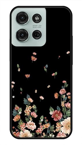 Image of NDCOM for Moto G75 Back Cover | Premium Motorola G75 5G Cover | Sleek Design Moto G75 5G Cover | Flowers Girly Printed Metal Case