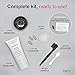 Godefroy Barbers Choice 3 Application Beard and Mustache Dye For Men, 6 weeks of Cover For Gray Facial Hair, Light Medium Brown