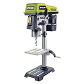 Ryobi RDP102L Trapano a Colonna da Banco 390 W, 5 Velocità, Con Puntatore Laser, Base in Ghisa