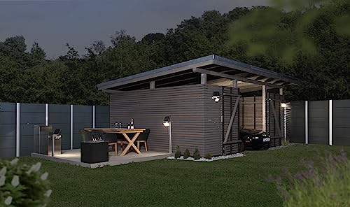 Steinel LED Solarleuchte XSolar L-S ONE weiß, Wandlampe, Bewegungsmelder, Nachtlicht, Gartenlampe Solar, 3000 mAh Akku