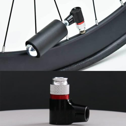 HOUSON Inflador de CO2 com manga isolante, adaptador de bomba de CO2, cartucho de bicicleta, mini bo