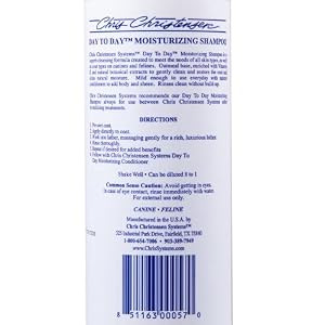 Chris Christensen Day to Day Ultra Concentrated Dog Shampoo, Makes up to 8 Bottles, Groom Like a Professional, Moisturizing, All Coat Types, for Daily Use, Made in USA, 16oz Chris Christensen Day to Day Ultra Concentrated Dog Shampoo, Makes up to 8 Bottles, Groom Like a Professional, Moisturizing, All Coat Types, for Daily Use, Made in USA, 16oz