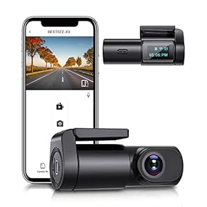 BESTSEE Dash Cam Front, 1080P Mini WiFi DashCam for Cars, Car Camera Dash with 0.96″ mini screen Parking Monitor, Super Night Vision, 170° Wide Angle, App Control, G-Sensor, Easy Installation…