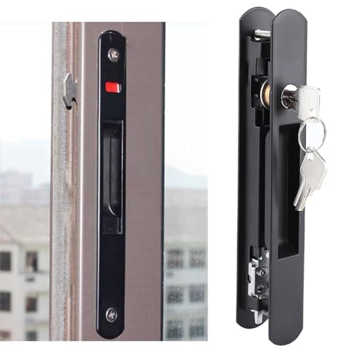 Serrure porte coulissante anti-rouille à crochet pour baie vitrée de balcon - 2