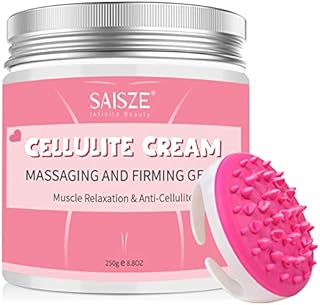 Saisze Cellulite Cream with Massager, Massaging and Firming Gel, Sweat Enhancer Hot Cream, Body Cream for Firming, Tightening and Moisturizing Skin, Toning for Legs, Arms and Body