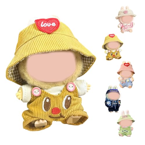 Ropa de Peluche de 17 cm para La-bubu, Ropa de Muñeca de 17 cm para muñecas La-bubu, Disfraces para muñecas Labubu, Accesorios de La-bubu Peluche (sin muñeca