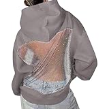 Style sexy transparent : ce sweat à capuche tunique pour femme dispose d'un design audacieux et transparent dos nu. C'est le sweat ample parfait pour femme pour les soirées en boîte, les rendez-vous, ou les fêtes, offrant une façon sophistiquée de montrer un peu de peau tout en restant au chaud avec un pull à manches longues.