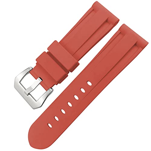 Fermoir de montre 26 mm en caoutchouc et boucle robuste pour Luminor Submersible