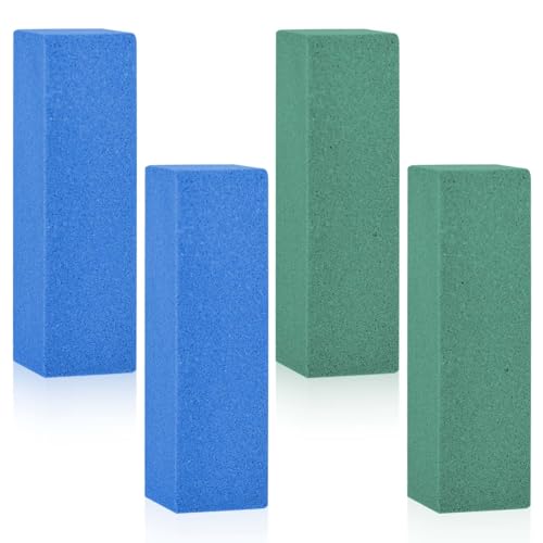 2pcs Gummy Rubber Abrasive Stones Snowboard Gummy Stone Edge Grinding Rubber Block Stone Ski Snowboard Tuning Equipment for Removing Rust and Burrs Green 60 Granularity Blue 120 Granularity