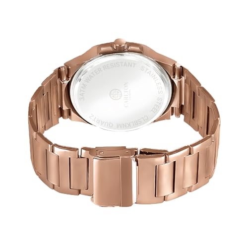 Image of Carlton London Grace Women Analog Watch, Round Dial, Stainless Steel Strap, Quartz Movement, Multi Color Strap, Date Display, 30M Water Resistant