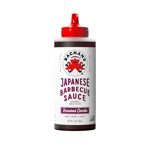 Bachan's Japanese Barbecue Sauce - Roasted Garlic, 17 Oz Bottle, Cold-Filled, Non GMO, No...
