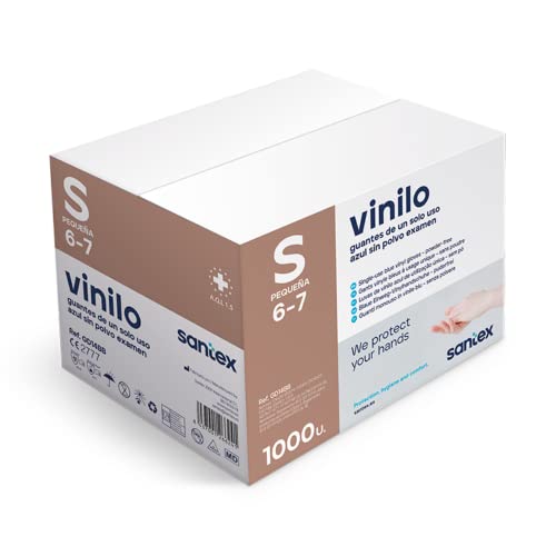 Blue Vinyl Glove without Powder S 100 Units - Image 3