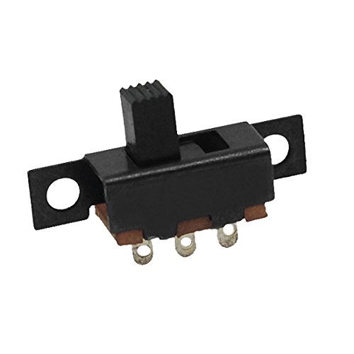 uxcell 10 Pcs 3 Solder Lug Pin On-On 2 Position 1P2T SPDT Panel Slide Switch SS12F55