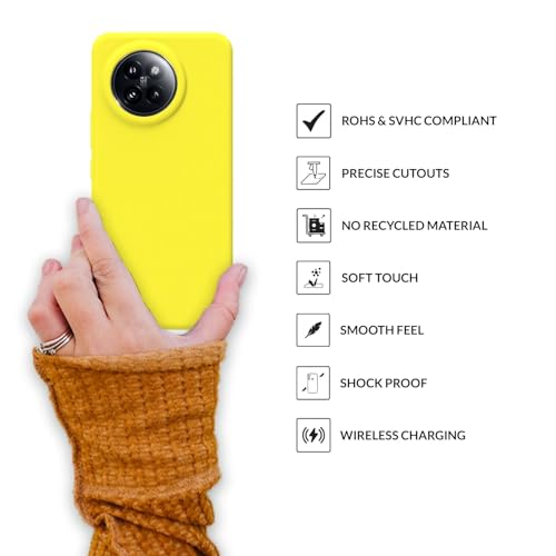 Image of SPRIG Compatible with Mi 14 Civi Premium SilkTone Back Cover Drop Tested Shock Proof Mobile Case for Men, Women, Boys and Girls with Camera Protection (Shining Yellow)
