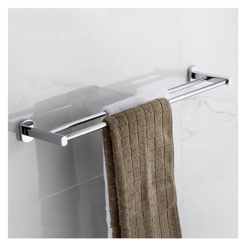 Porte-serviettes étagères à serviettes salle de bain double pôle suspendre drap de bain