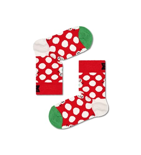 Preisvergleich Produktbild Happy Socks Unisex Kids Kinder Snowman Socken, Rot, 7-9 Jahre