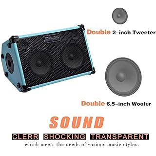 Coolmusic BP40D Amplificateur de guitare acoustique rechargeable 6 entrées 80 W - Les Beatles, Paul McCartney, John Lennon, RIngo Starr, George Harrison Coolmusic BP40D Amplificateur de guitare acoustique rechargeable 6 entrées 80 W – Image 6