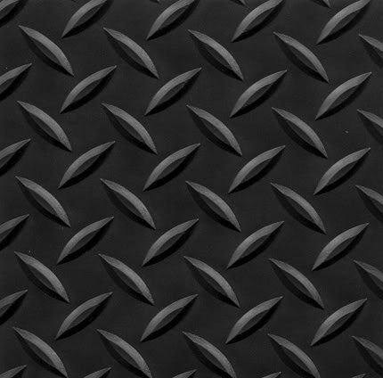 Supreme Diamond Foot Anti Fatigue Floor Mat Black - 3'x10'x11/16in