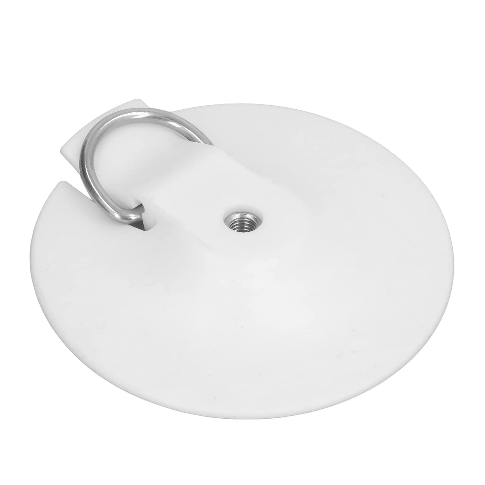 Qukaim Surfboard Camera Mount Base Pad Surfboard Camera Mount Base with D Ring, PVC Stable Holder Stand Fixed Bracket for Outdoor SportsWhite