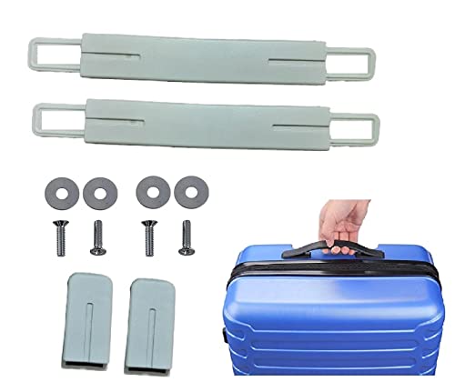 Image of Luggage Wheel,Handle,Lock Only for Replacement and Repair for VIP, Safari, Skybag, Amrican Tourister Suitcases Luggage Part (2 Pcs Grey Handle)