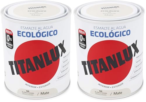 TITANLUX Ecológico Esmalte al agua mulisuperficie Mate Blanco Piedra 250