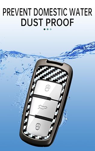 Coque de clé de voiture compatible avec VW Passat Golf Jetta protection bleu - 5