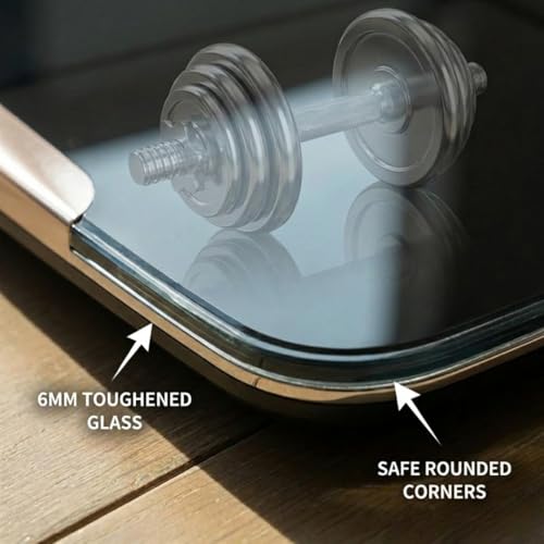 Weighing Machine for Body Weight | Smart Bluetooth BMI Weight Machine for Home with Body Fat Analyzer & 13 Body Metrics | Supports 8 Users, Strong ABS
