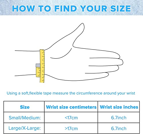 Image of Wearable Thumb Wrist Ice Pack-Hot Cold Compress Hand Finger Ice Pack,Reusable for Injuries,Carpal Tunnel,Arthritis,Tendonitis,De Quervain's Tenosynovitis, Swelling & Bruises Black-S /M