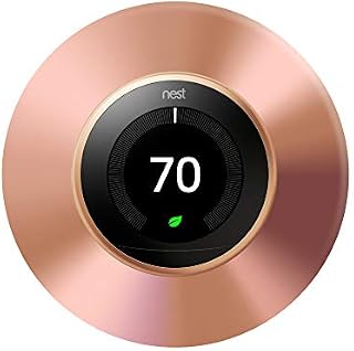 Nest Thermostat Wall Plate, 6 Inch, Copper Cover Plate, Fits Generation 1 and 2 Nests