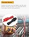 ZIBOO AC175 Threaded Slide-On Alligator Clip Set with Flexible Boots, Compatible with Fluke TL71, Compatible with TL75, TL175 and TP175 Test Leads (1 Set))