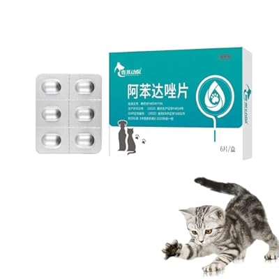 6 Capsules Pet Insect Repellent Tablets, Worm Treatment for Cats and Dogs, Kills Roundworms, Hookworms and Tapeworms, For Internal Deworming of Cats and Dogs Worm Treatment Tablets (1PC)