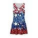 USA Dress Festival Fashion Dressy Sleeveless O Neck Maternity Independence Day Lounge Fourth of July Outfit Vestidos De Verano para Mujer 2025 Blue