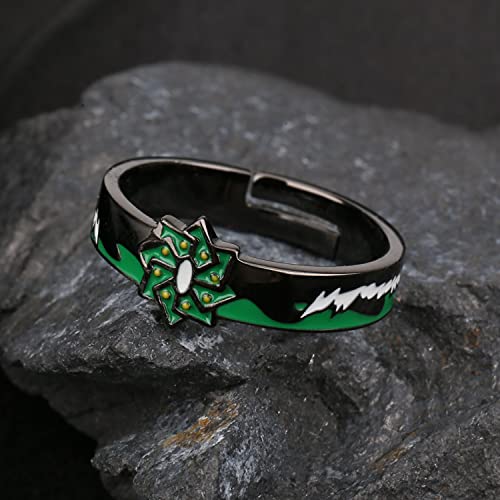 Twinkanime Demon Anime Merch Ring Fashion Anime Jewelry Cosplay Style For Men Women Gifts Adjustable About 7-9# S925 Sterling Silver All 28Styles #TOP6